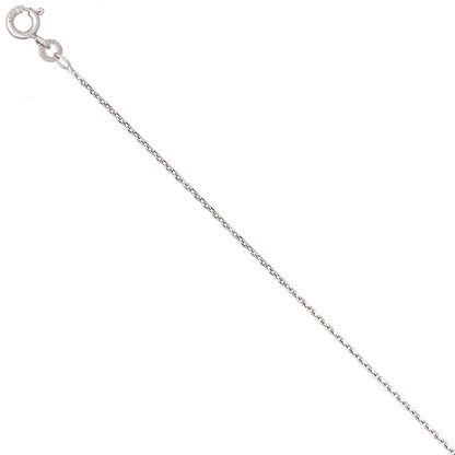 Ankerkette 585 Weißgold 1 3 mm 36 cm Gold Kette Halskette Weißgoldkette