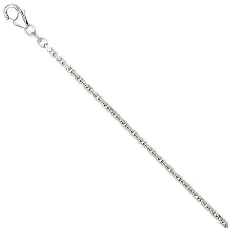 Ankerkette 925 Silber 2 mm 42 cm Halskette Kette Silberkette Karabiner