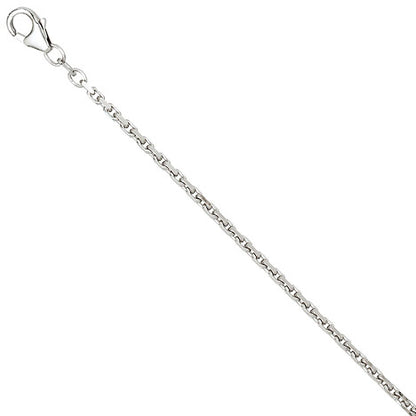 Ankerkette 925 Silber 2 mm 42 cm Halskette Kette Silberkette Karabiner
