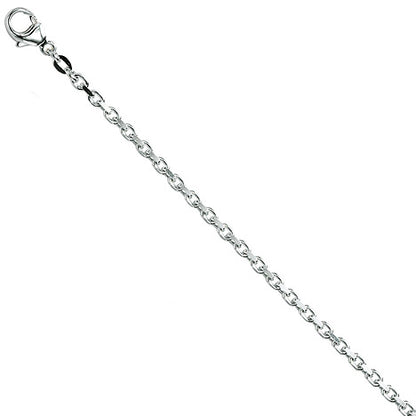 Ankerkette 925 Silber 2 mm 42 cm Halskette Kette Silberkette Karabiner
