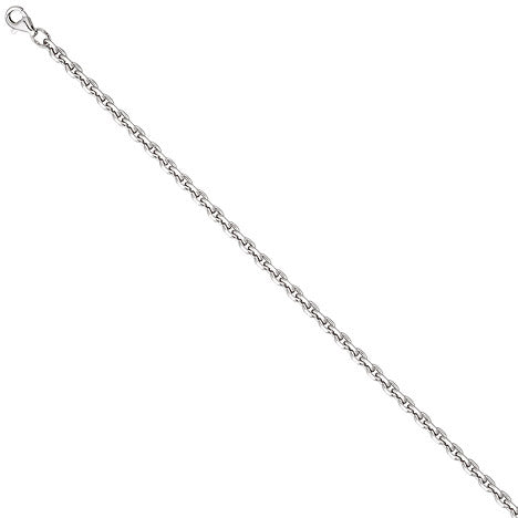 Ankerkette 925 Silber diamantiert 3 4 mm 45 cm Kette Halskette Silberkette