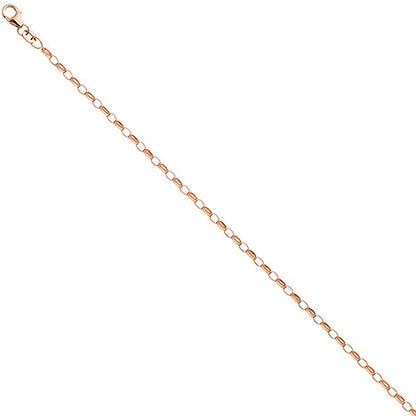 Ankerkette 925 Silber rotgold vergoldet 2 4 mm 45 cm Halskette Kette Karabiner