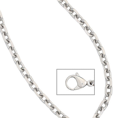 Ankerkette Edelstahl 3 2 mm 45 cm Halskette Kette Karabiner