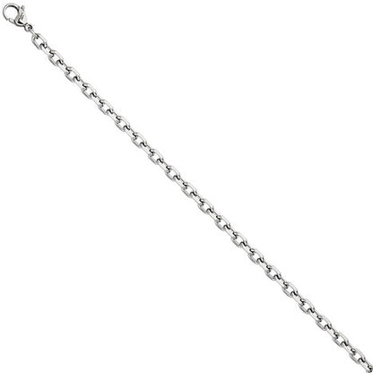 Ankerkette Edelstahl 4 3 mm 45 cm Halskette Kette Karabiner
