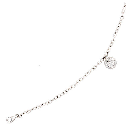 Armband 585 Gold Weißgold 29 Diamanten Brillanten 18 5 cm Weißgoldarmband