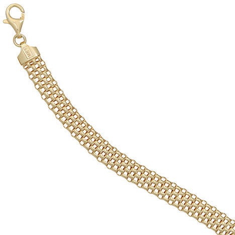 Armband 925 Sterling Silber gold vergoldet 19 cm Karabiner