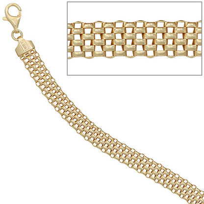 Armband 925 Sterling Silber gold vergoldet 19 cm Karabiner