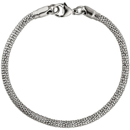 Armband 925 Sterling Silber rhodiniert 19 cm Silberarmband Karabiner