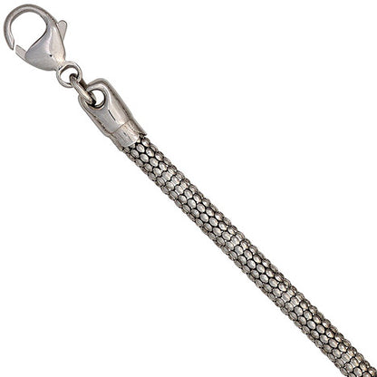 Armband 925 Sterling Silber rhodiniert 19 cm Silberarmband Karabiner