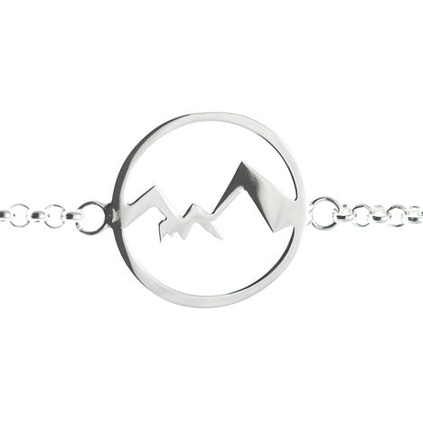 Armband Watzmann Berchtesgaden 925 Silber - ohne Schriftzug