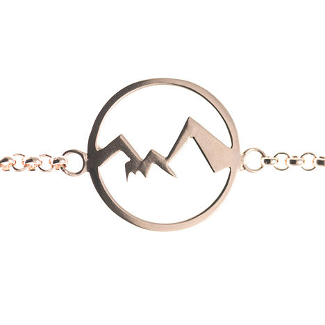 Armband Watzmann Berchtesgaden 925 Silber - ohne Schriftzug rosé vergoldet