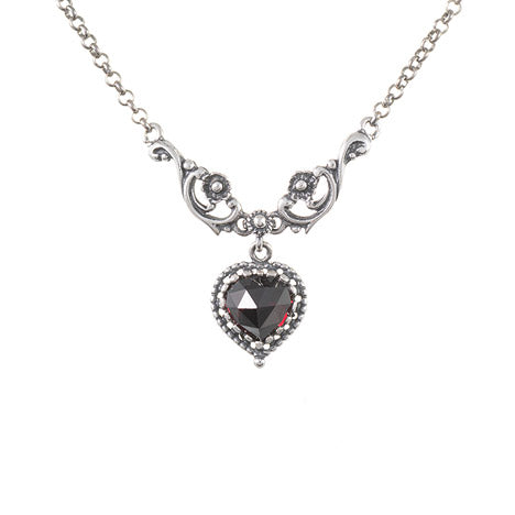 Collier 925 Silber Trachtenschmuck Granat