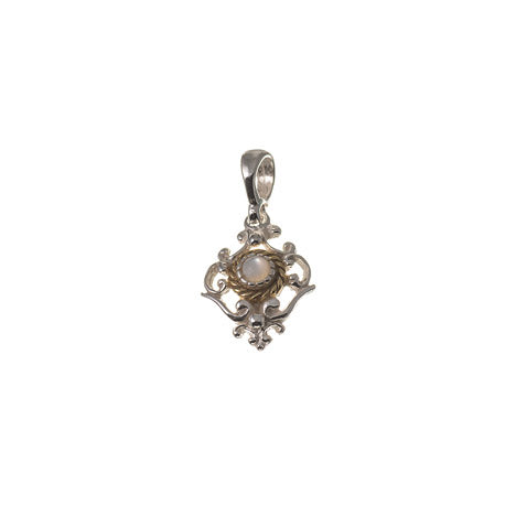 Anhänger 925 Silber Trachtenschmuck Perlmutt