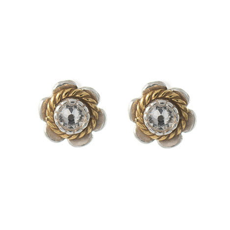 Ohrstecker 925 Silber Trachtenschmuck Zirkonia kristall