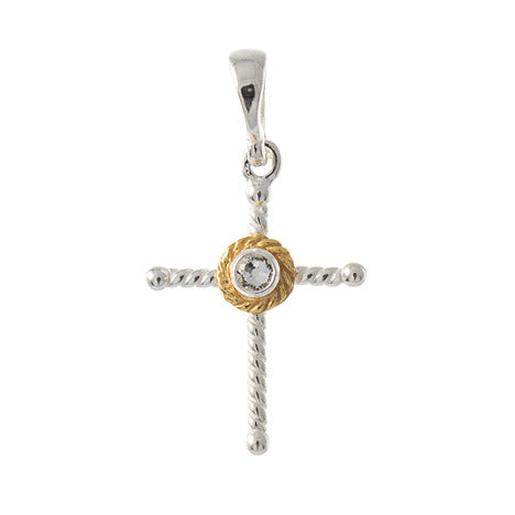 Anhänger 925 Silber Trachtenschmuck Zirkonia kristall