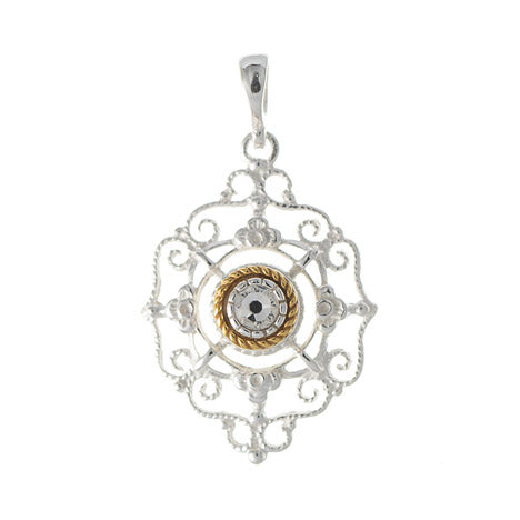 Anhänger 925 Silber Trachtenschmuck Zirkonia kristall
