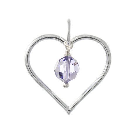 Anhänger 925 Silber Trachtenschmuck Zirkonia lila