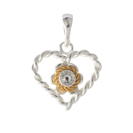 Anhänger 925 Silber Trachtenschmuck Zirkonia kristall