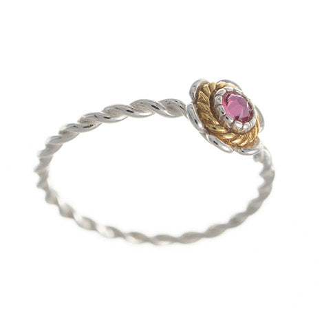 Ring 925 Silber Trachtenschmuck Zirkonia pink