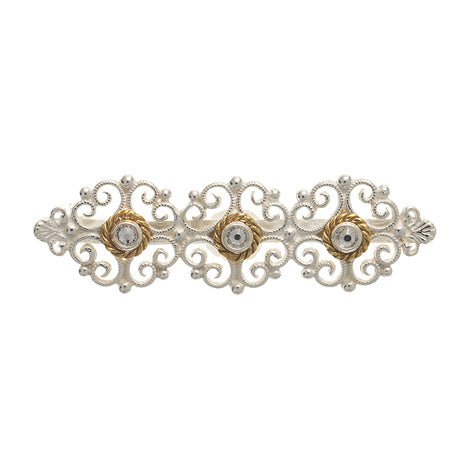 Brosche 925 Silber Trachtenschmuck Zirkonia kristall