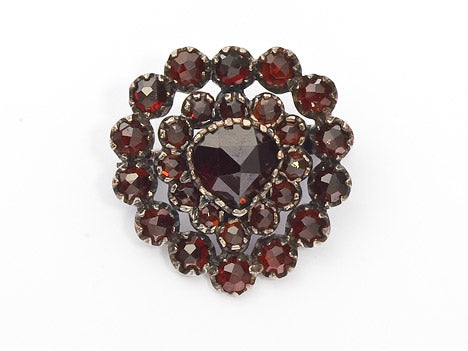 Brosche Granat 925