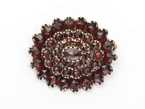 Brosche Granat 925