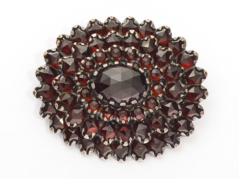 Brosche Granat 925