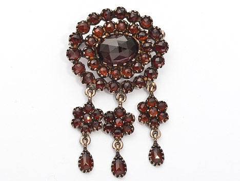 Brosche Granat 925