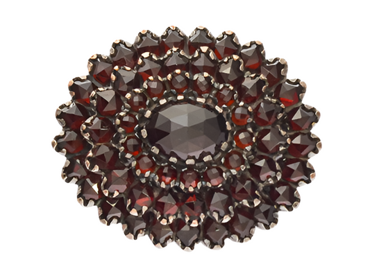 Brosche Granat 925