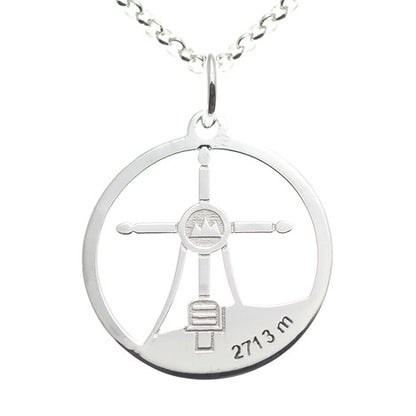 Anhänger Watzmann Mittelspitze 925 Silber mit Kette 45 cm