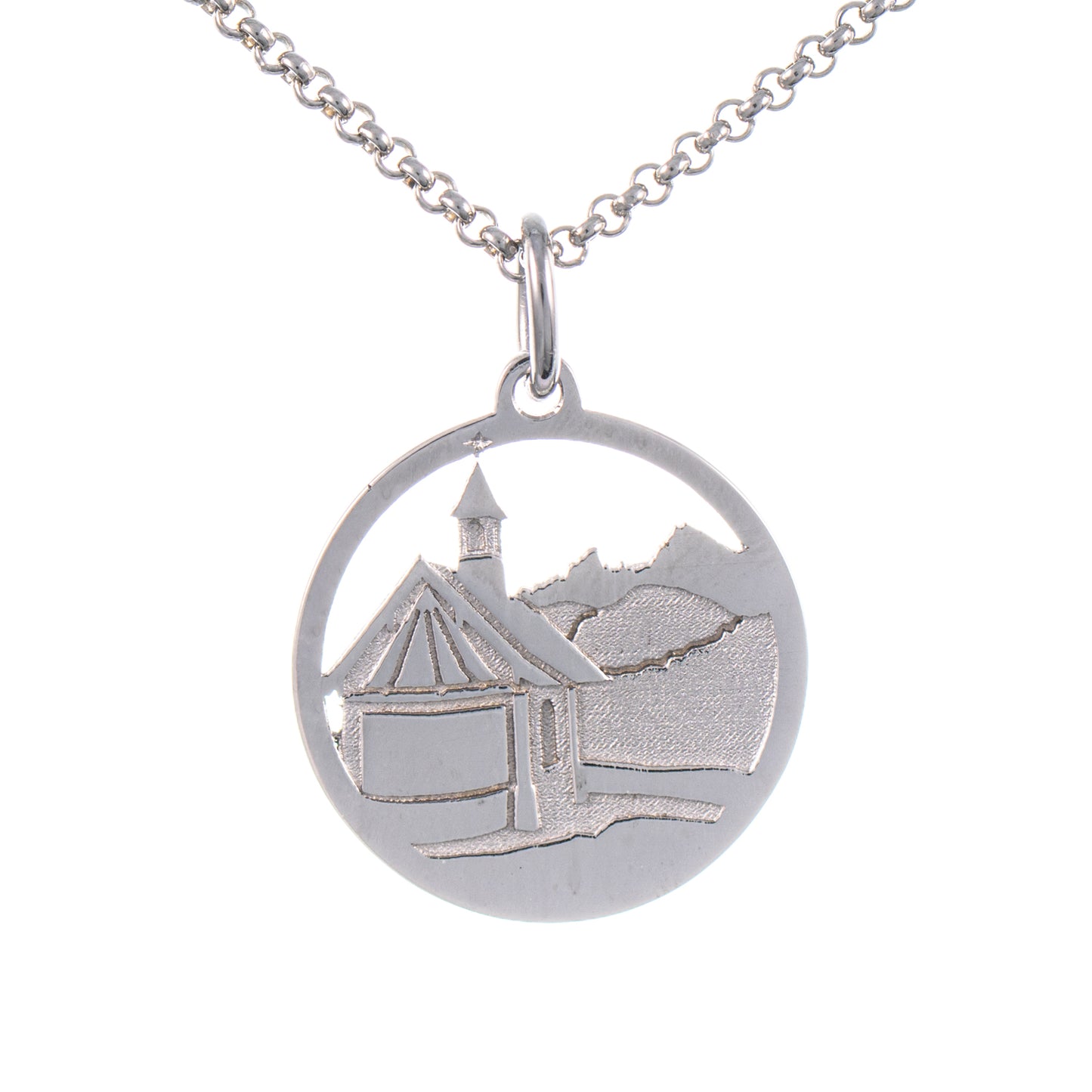 Anhänger Kirchleitnkapelle 925 Silber mit Kette 45cm
