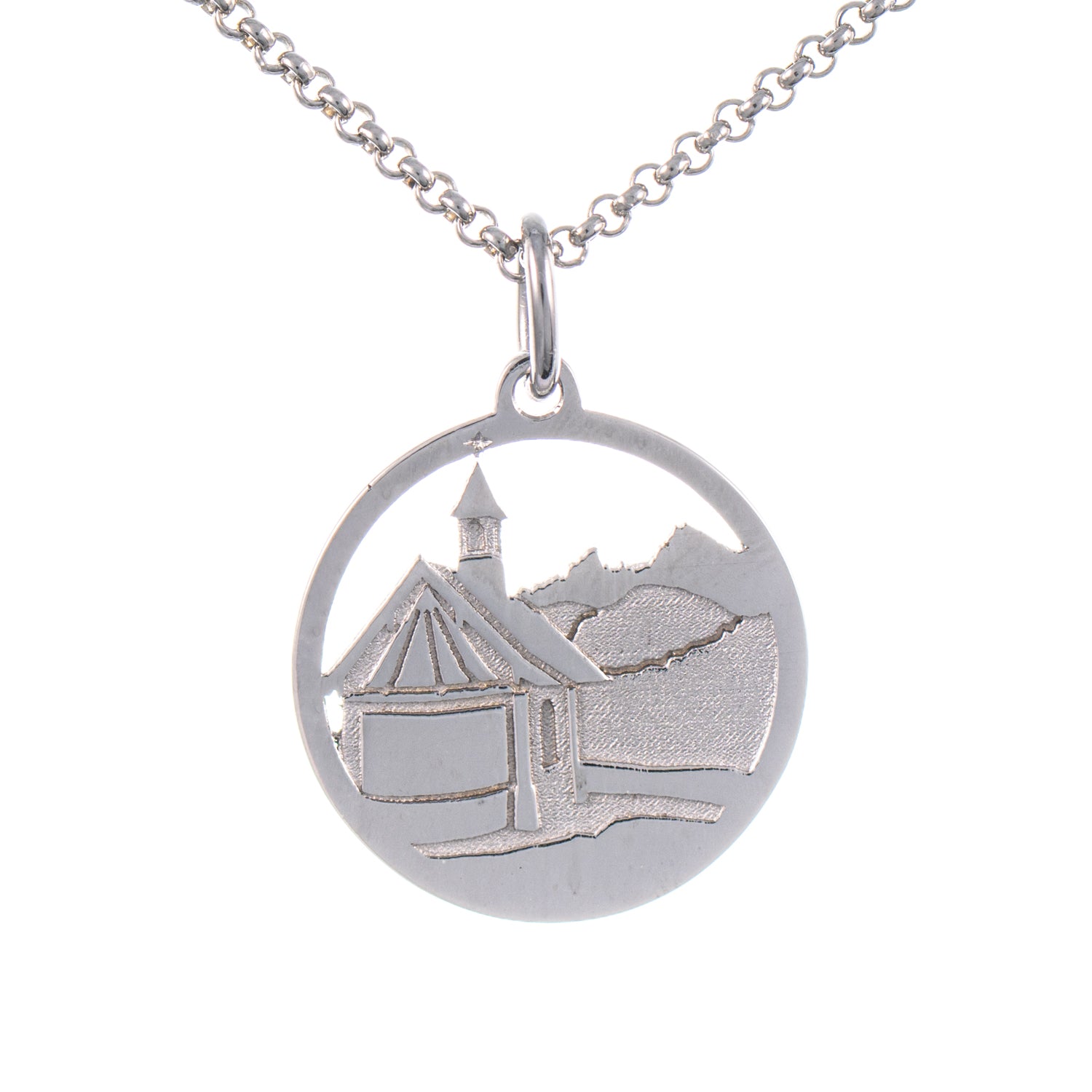 Anhänger Kirchleitnkapelle 925 Silber mit Kette 45cm