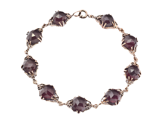 Armband Granat 925