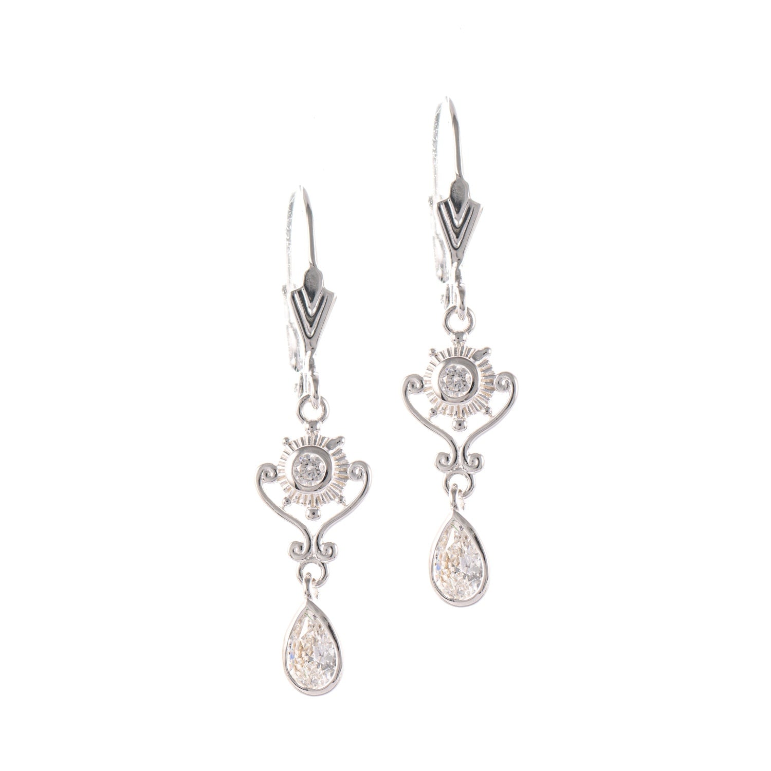 Ohrringe 925 Silber Zirkonia weiss