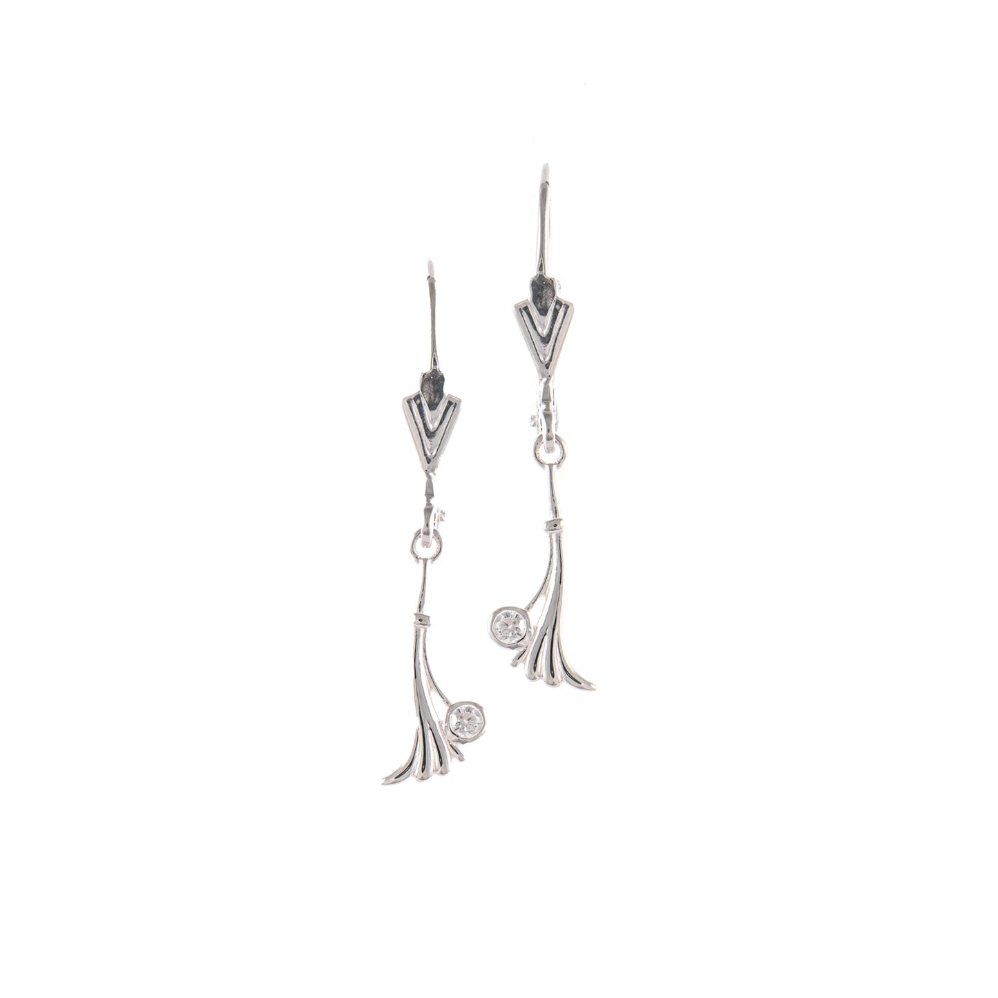 Ohrringe 925 Silber Zirkonia weiss