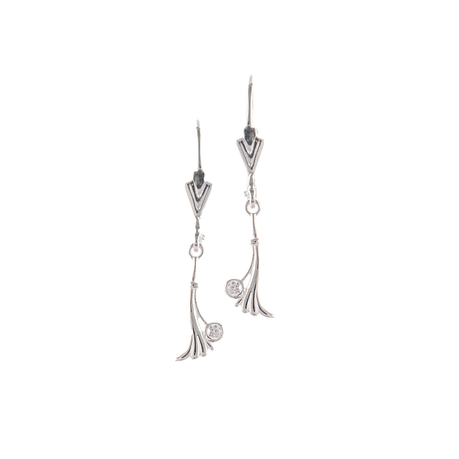 Ohrringe 925 Silber Zirkonia weiss