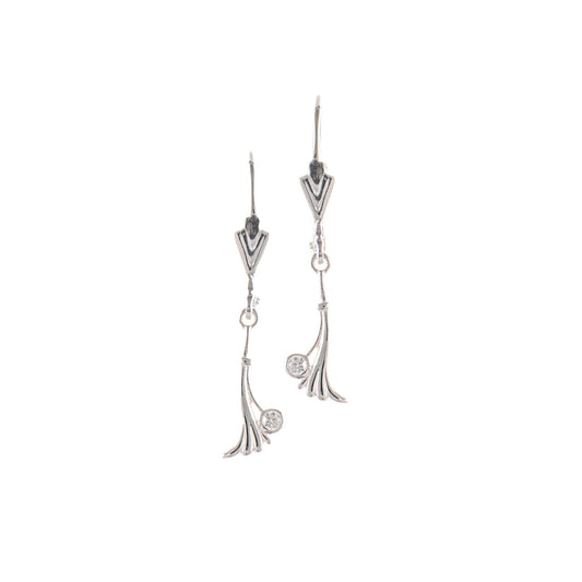 Ohrringe 925 Silber Zirkonia weiss