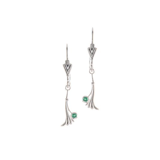Ohrringe 925 Silber Zirkonia grün