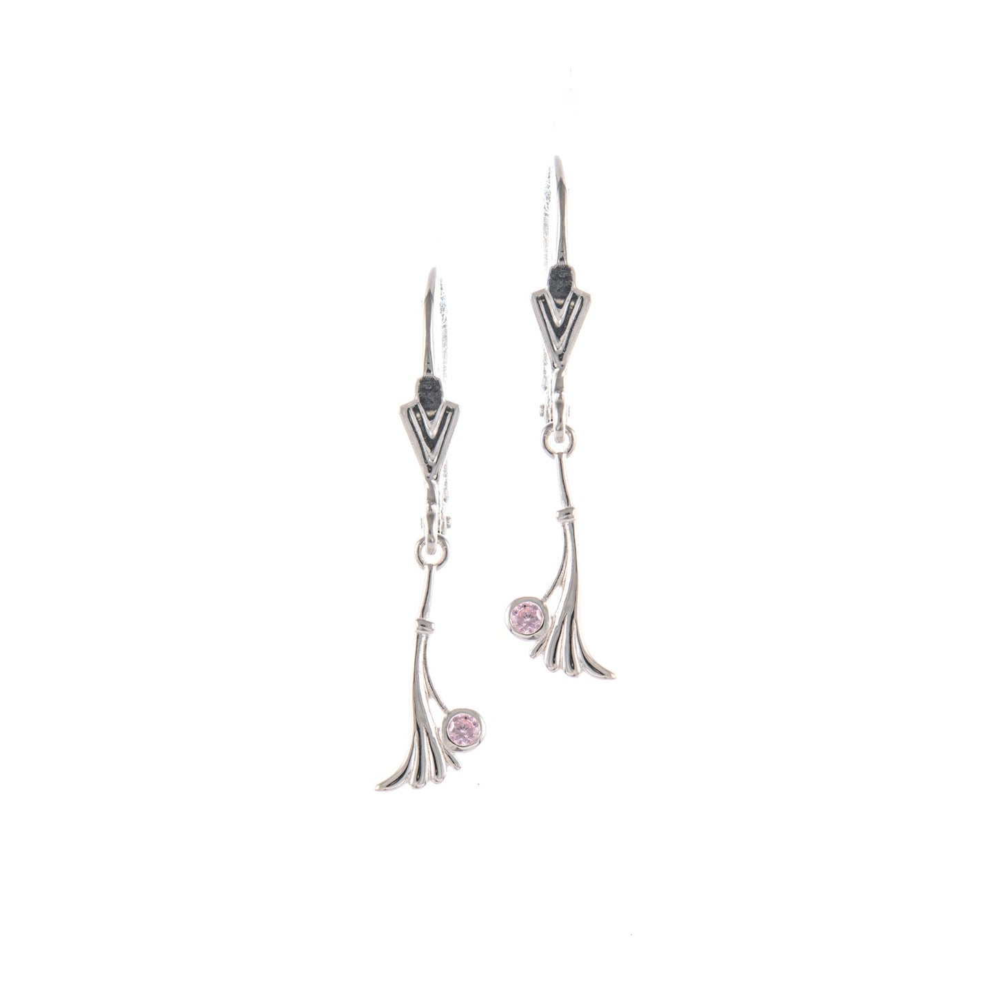 Ohrringe 925 Silber Zirkonia rosa