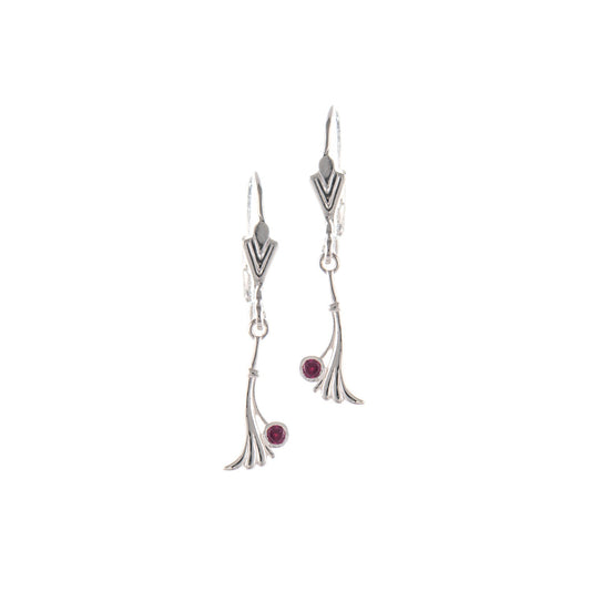 Ohrringe 925 Silber Zirkonia beere