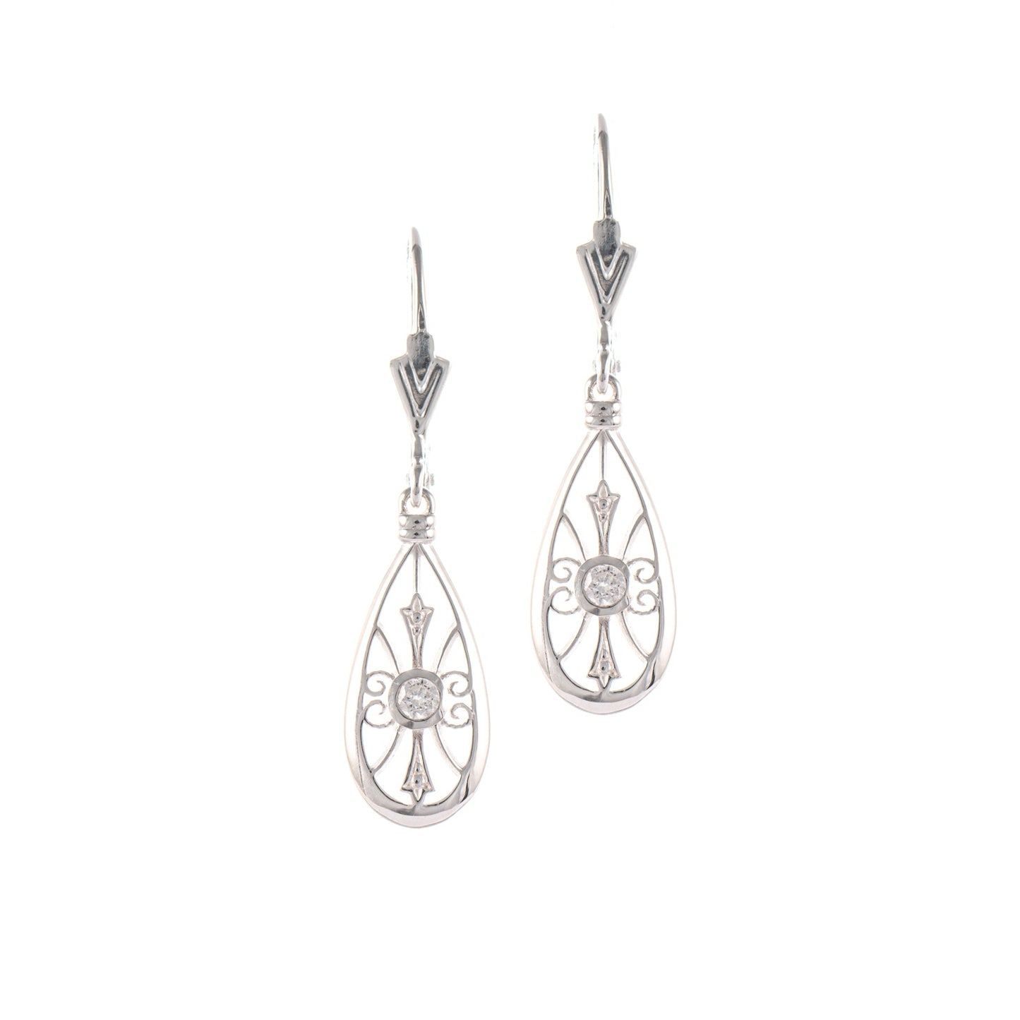 Ohrringe 925 Silber Zirkonia weiss
