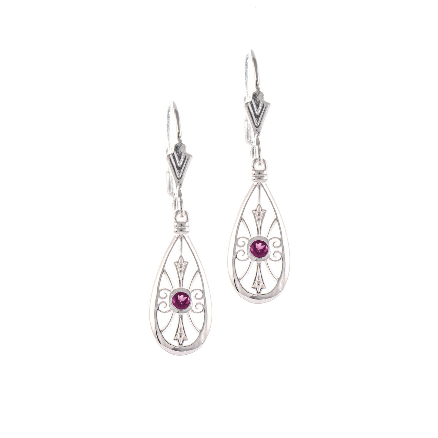 Ohrringe 925 Silber Zirkonia beere