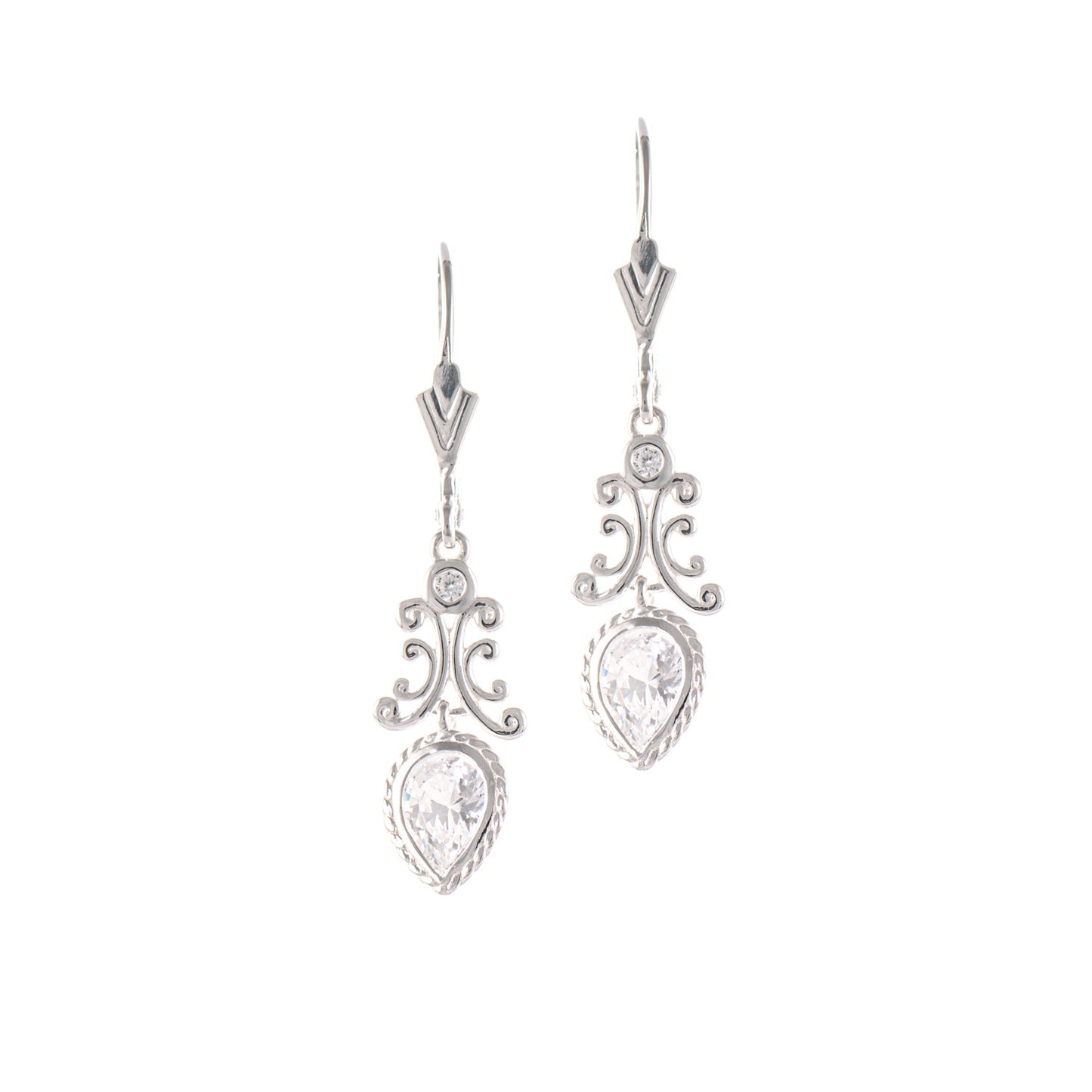 Ohrringe 925 Silber Zirkonia weiss