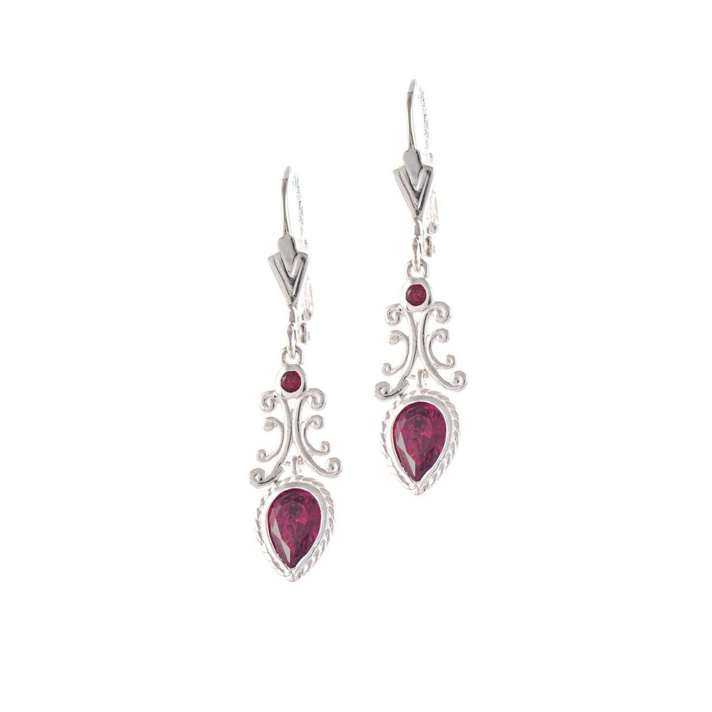 Ohrringe 925 Silber Zirkonia beere