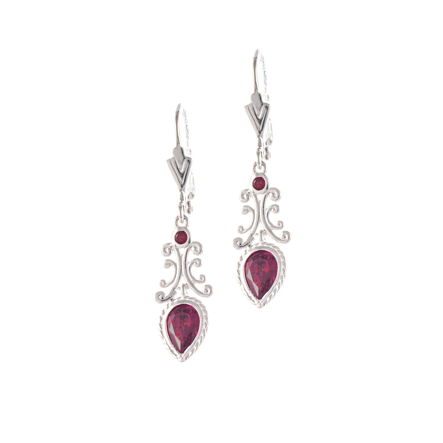 Ohrringe 925 Silber Zirkonia beere
