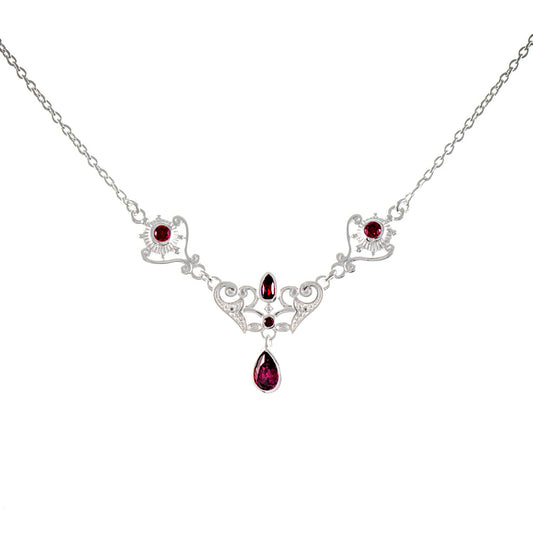 Collier 925 Silber Zirkonia beere