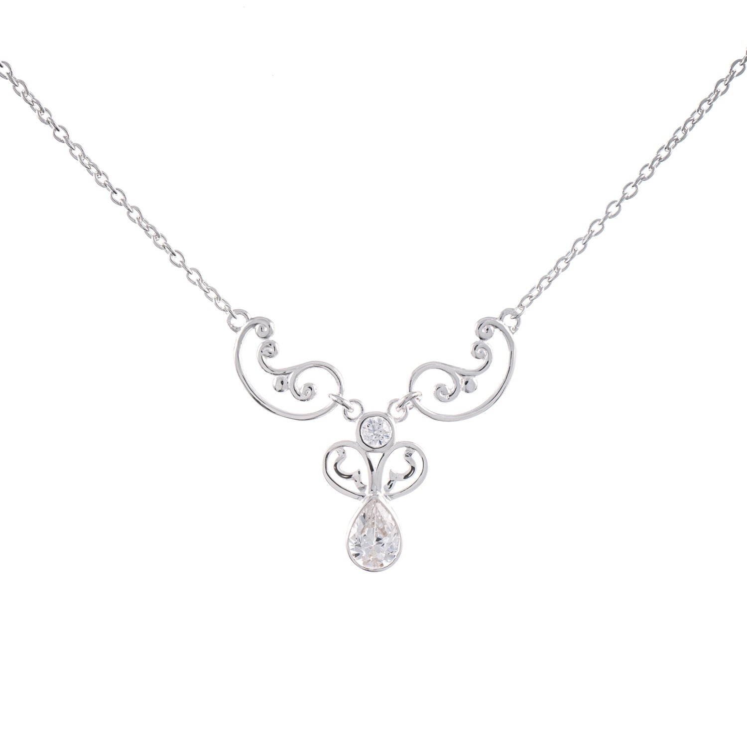 Collier 925 Silber Zirkonia weiss