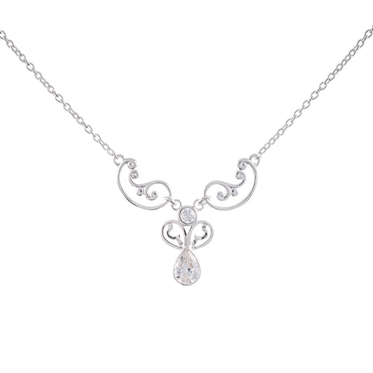 Collier 925 Silber Zirkonia weiss