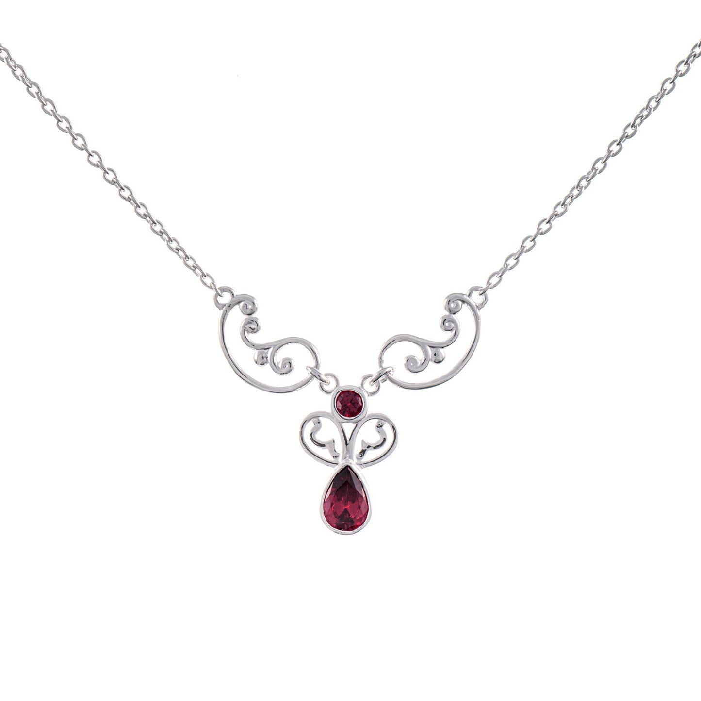 Collier 925 Silber Zirkonia beere