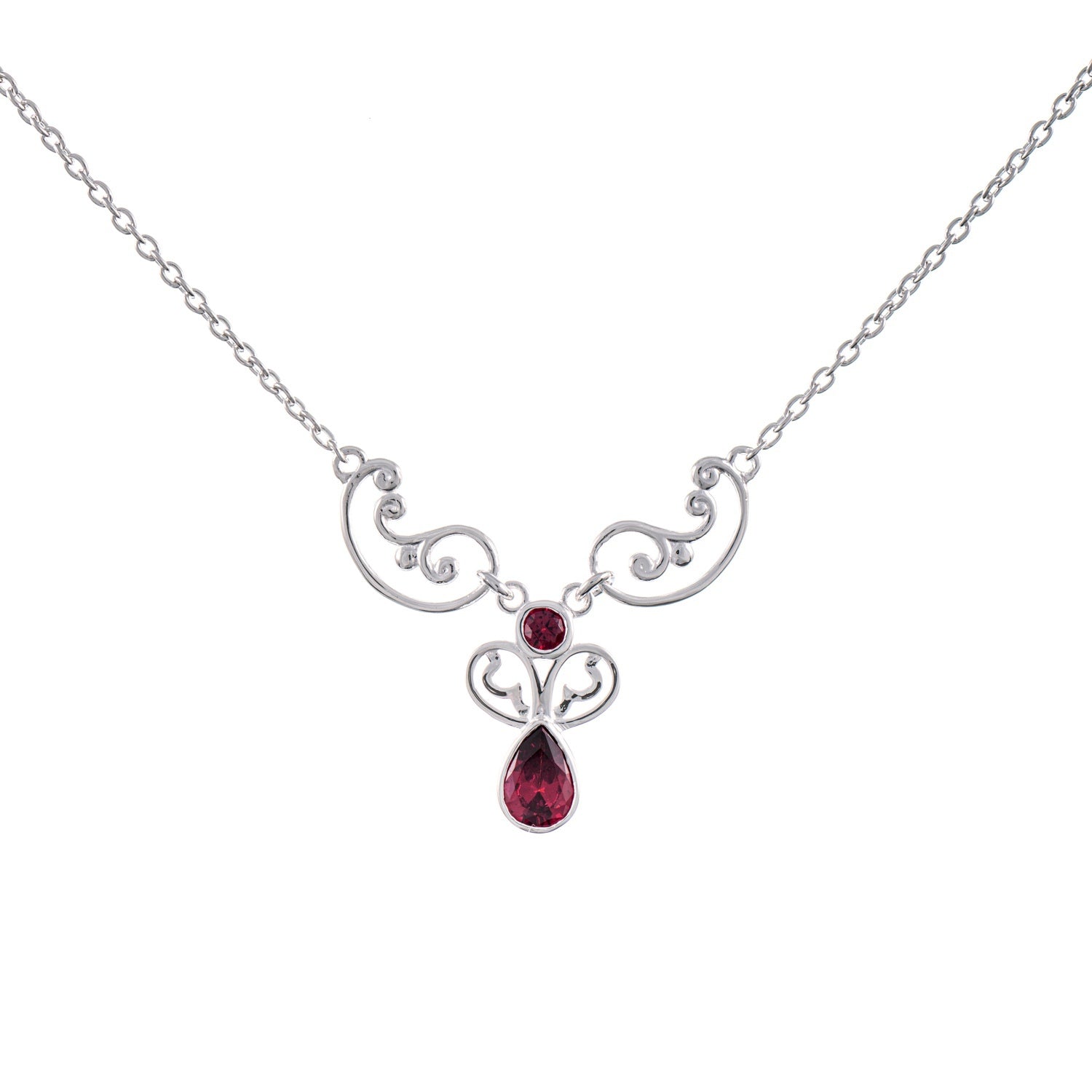Collier 925 Silber Zirkonia beere